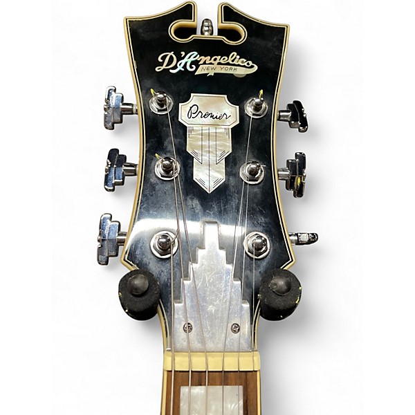 Used D'Angelico Premier Series EXL1 Black Hollow Body Electric Guitar