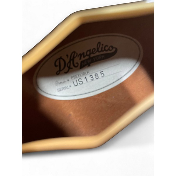 Used D'Angelico Premier Series EXL1 Black Hollow Body Electric Guitar