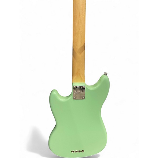 Used Fender American Performer Mustang Bass Seafoam Green Electric Bass Guitar