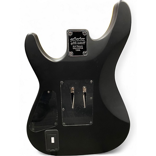 Used Schecter Guitar Research Demon 6 FR Black Solid Body Electric Guitar