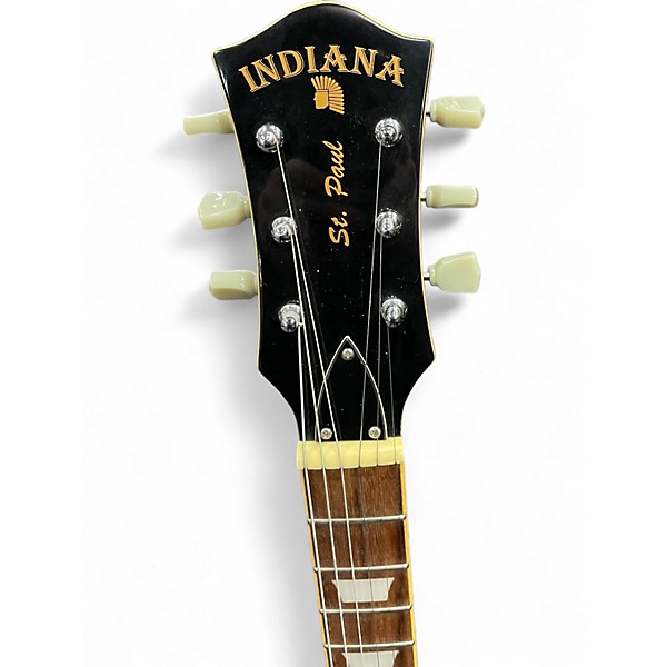 Used Indiana ST PAUL Gold Top Solid Body Electric Guitar