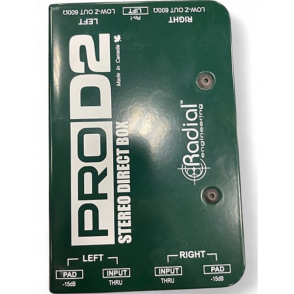 Used Radial Engineering D2 PRO STEREO DIRECT BOX Direct Box