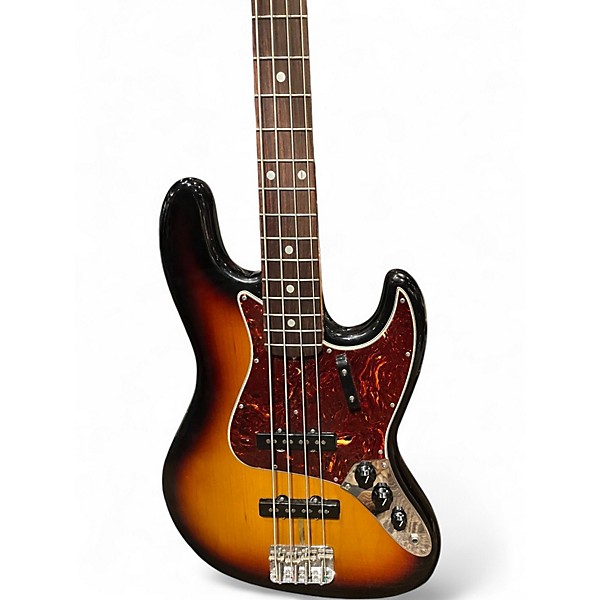 Used Fender American Original 60s Jazz Bass 3 Tone Sunburst Electric Bass Guitar
