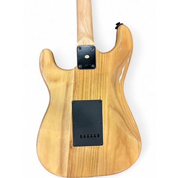 Used Lyx Pro strat style Natural Solid Body Electric Guitar