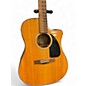 Used Fender CD60CE Dreadnought Natural Acoustic Electric Guitar