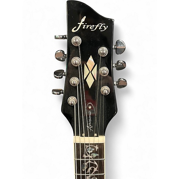 Used Firefly AEROSONIC 7-String BURST Hollow Body Electric Guitar
