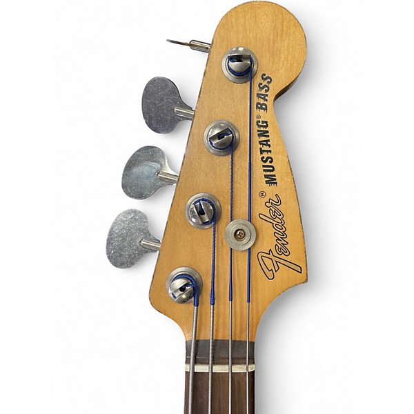 Used Fender JMJ Road Worn Mustang Bass Daphne Blue Electric Bass Guitar