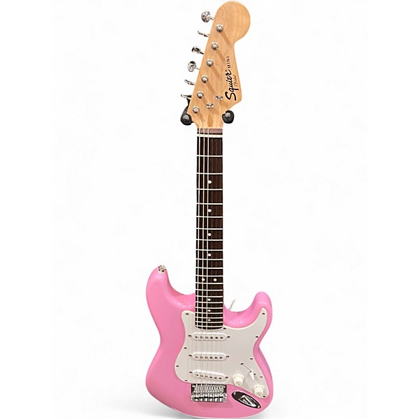 Used Squier Mini Affinity Stratocaster Shell Pink Electric Guitar