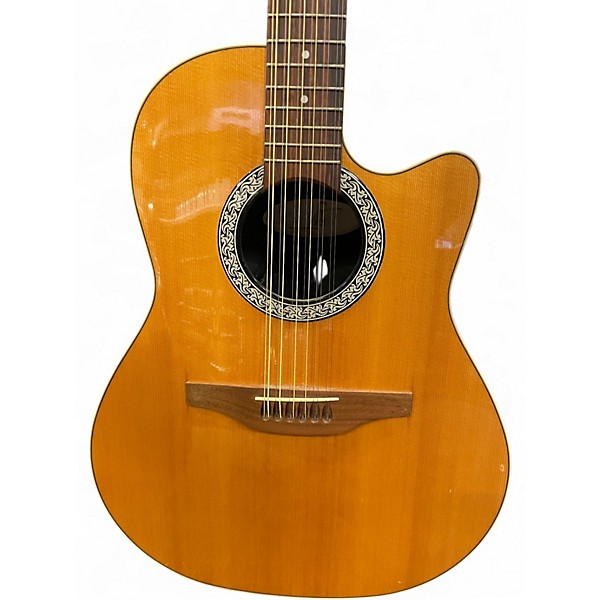 Used Ovation Balladeer 6751 Natural 12 String Acoustic Guitar