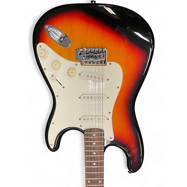 Used Bently STRAT SYLE 2 Tone Sunburst Solid Body Electric Guitar