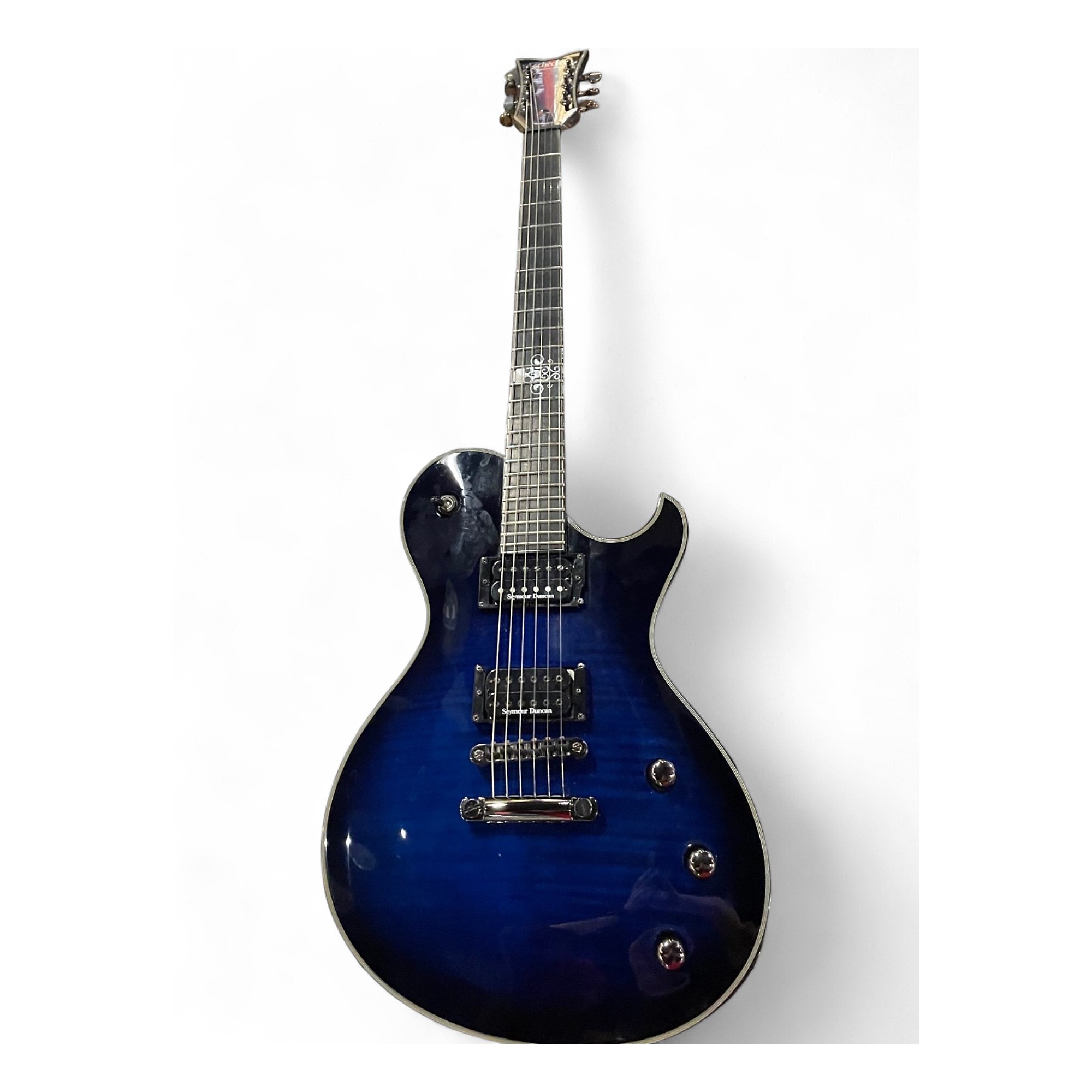 Used Schecter Guitar Research BLACKJACK SLS Blue to Black Fade