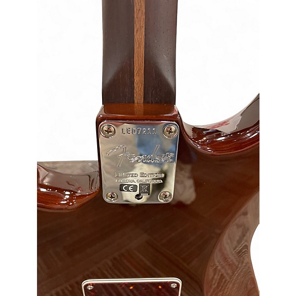 Used Fender Rarities Collect Flame Maple Top Stratocaster Golden Brown Solid Body Electric Guitar