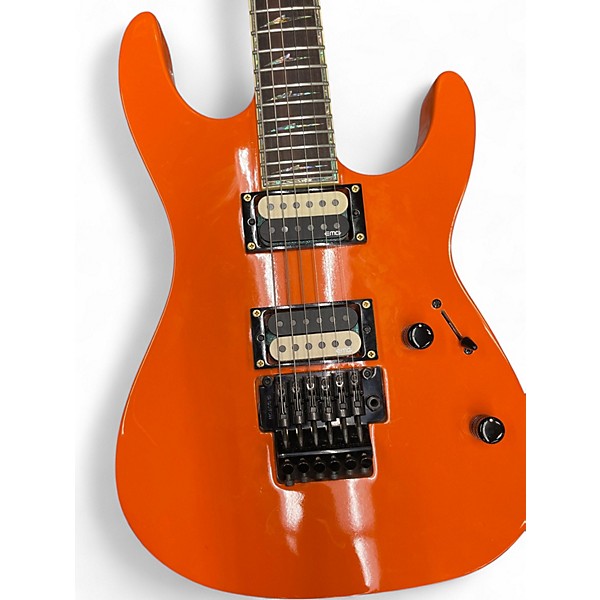 Used ESP LTD M1000 Orange Solid Body Electric Guitar