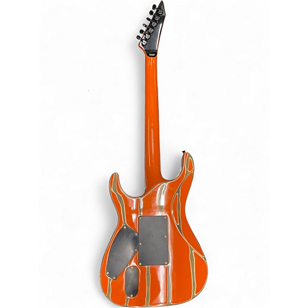 Used ESP LTD M1000 Orange Solid Body Electric Guitar