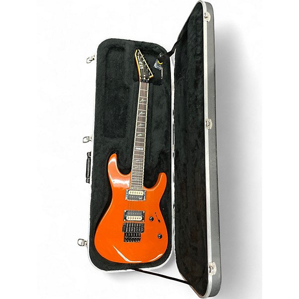 Used ESP LTD M1000 Orange Solid Body Electric Guitar