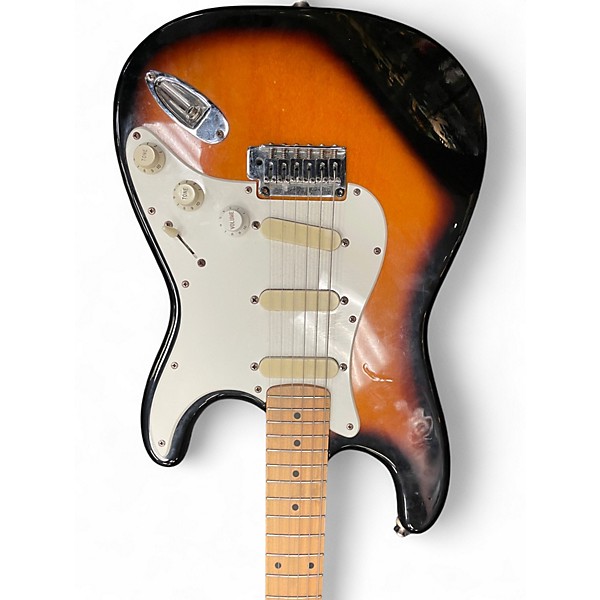 Used Regal S Style Sunburst Solid Body Electric Guitar