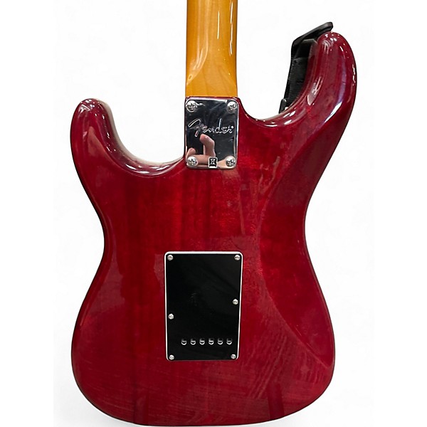Used Fender Modern Player Stratocaster CRIMSON RED TRANSPARENT Solid Body Electric Guitar