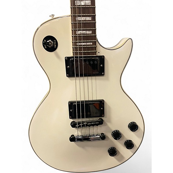 Used Epiphone Les Paul Custom White Solid Body Electric Guitar