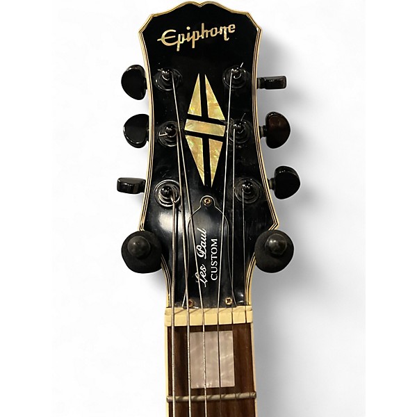 Used Epiphone Les Paul Custom White Solid Body Electric Guitar