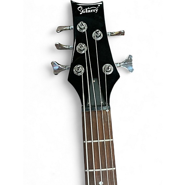 Used Glarry GIB 5 STRING Black Electric Bass Guitar