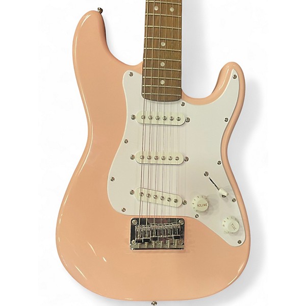 Used Squier Mini Affinity Stratocaster Pink Electric Guitar