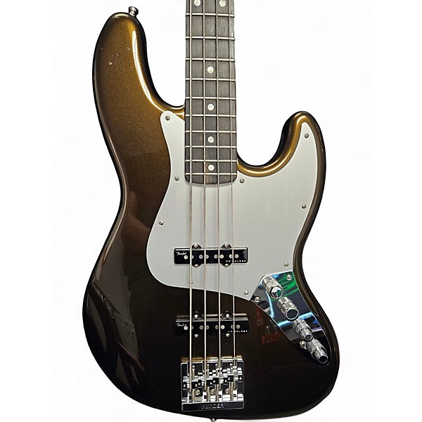 Used Fender American Ultra II Jazz Bass Texas Tea Electric Bass Guitar