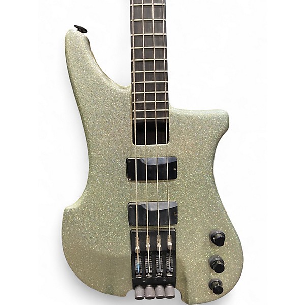 Used Kubicki EX FACTOR Silver Sparkle Electric Bass Guitar