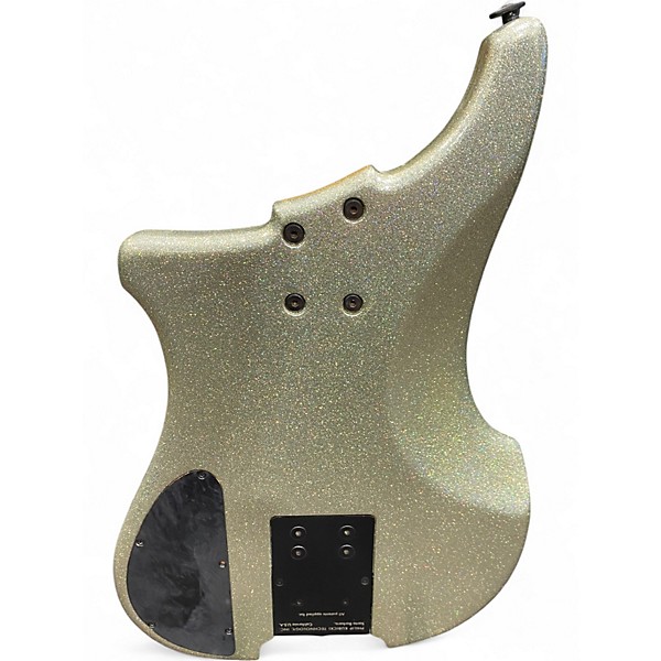 Used Kubicki EX FACTOR Silver Sparkle Electric Bass Guitar