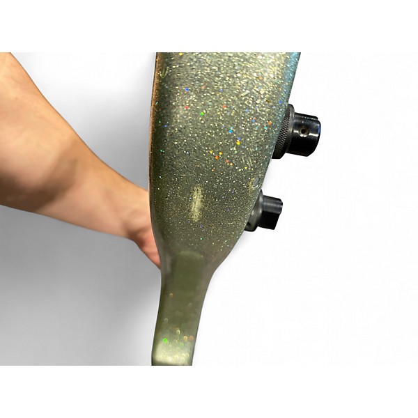 Used Kubicki EX FACTOR Silver Sparkle Electric Bass Guitar