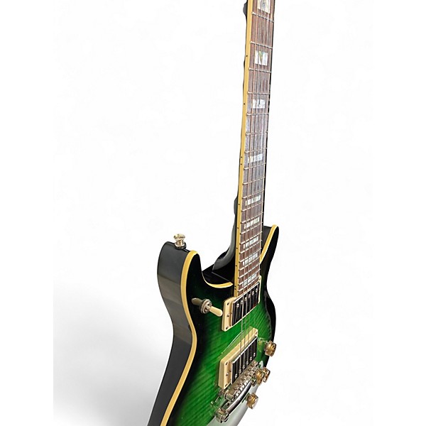 Used Epiphone DC Pro Green Solid Body Electric Guitar