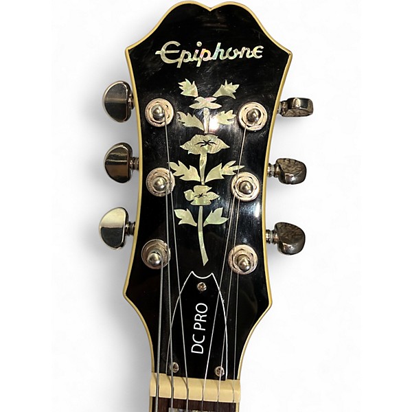 Used Epiphone DC Pro Green Solid Body Electric Guitar