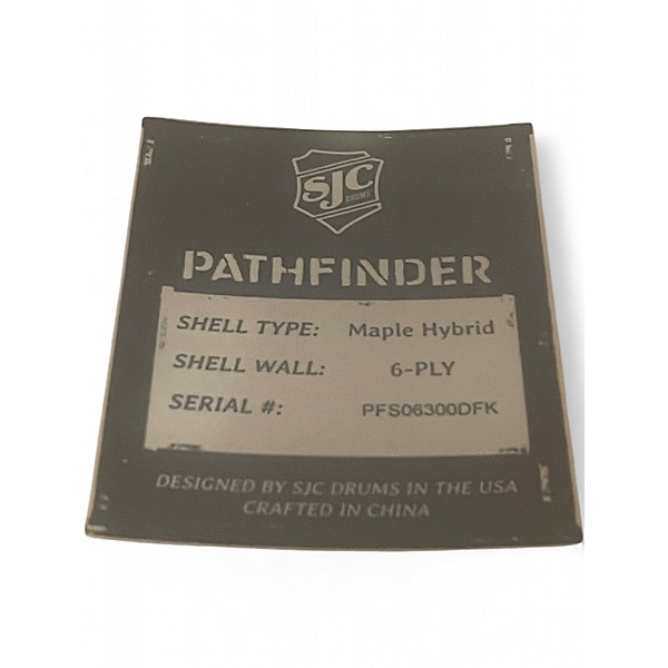 Used SJC Drums 14in Pathfinder Black Drum