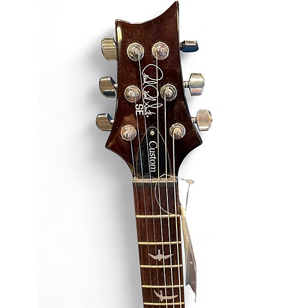 Used PRS Custom SE Left Handed 2 Color Sunburst Solid Body Electric Guitar