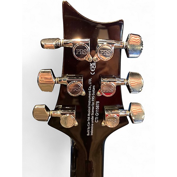 Used PRS Custom SE Left Handed 2 Color Sunburst Solid Body Electric Guitar