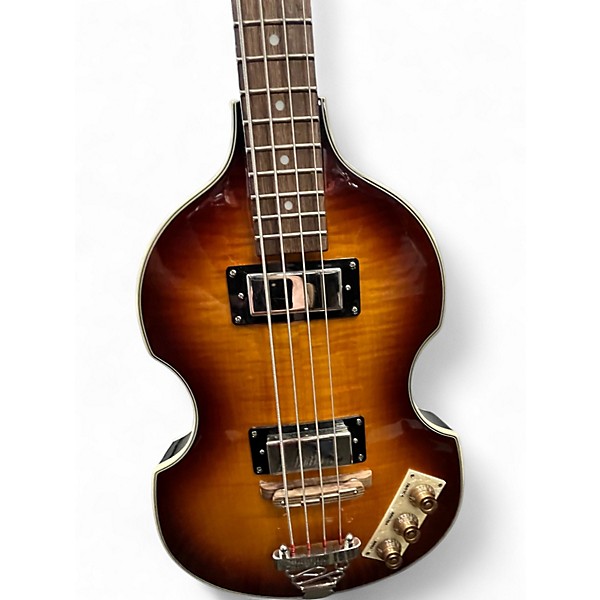 Used Epiphone Viola Sunburst Electric Bass Guitar
