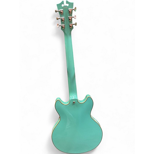 Used D'Angelico Premier Series DC Surf Green Hollow Body Electric Guitar