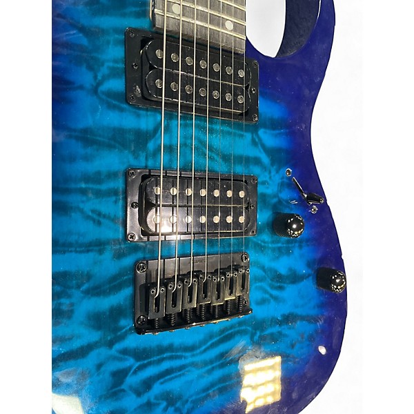 Used Ibanez GIO 7 Blue Solid Body Electric Guitar
