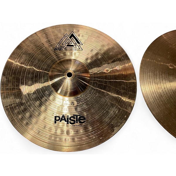 Used Paiste 14in 802 Hi Hat Pair Cymbal