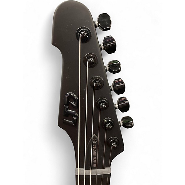 Used 2020s ESP LTD Phoenix Black Metal Solid Body Electric Guitar