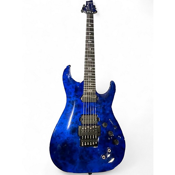 Used Schecter Guitar Research C1 Apocalypse Baltic Blue Solid Body Electric Guitar