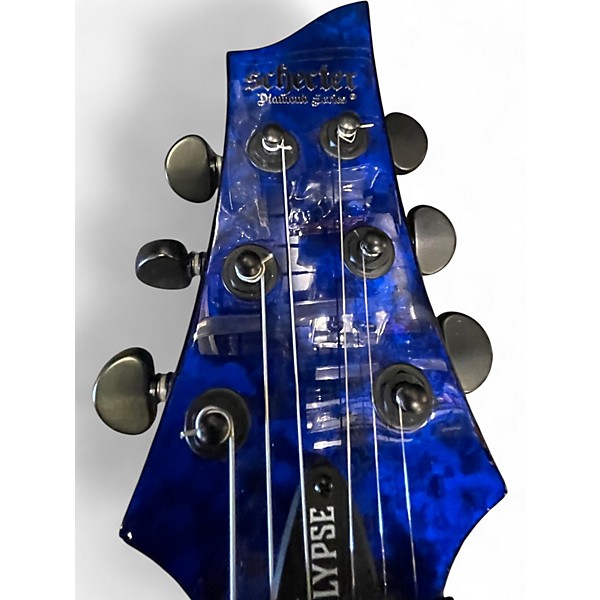 Used Schecter Guitar Research C1 Apocalypse Baltic Blue Solid Body Electric Guitar