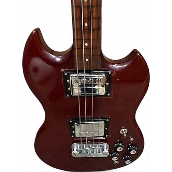 Vintage 1970s Guild Polaris Bass Cherry Electric Bass Guitar