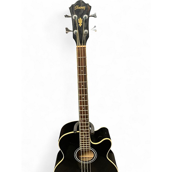 Used Ibanez AEB5E Black Acoustic Bass Guitar