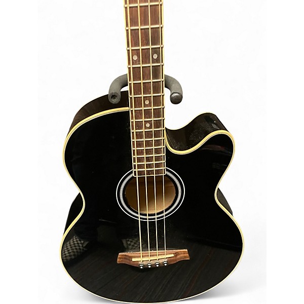 Used Ibanez AEB5E Black Acoustic Bass Guitar