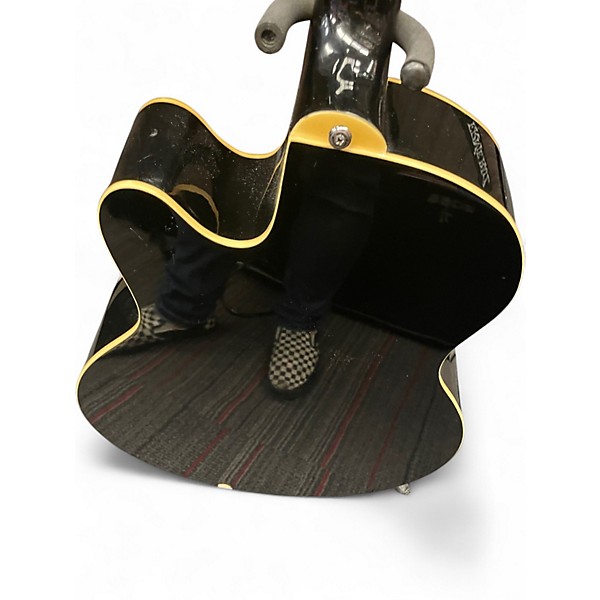 Used Ibanez AEB5E Black Acoustic Bass Guitar