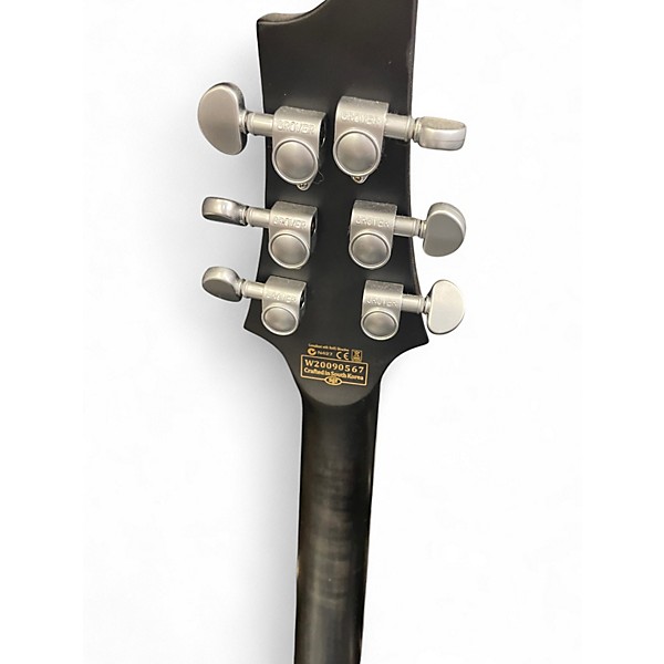 Used Schecter Guitar Research C1 Platinum Trans Black Solid Body Electric Guitar