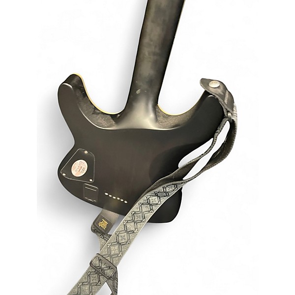 Used Schecter Guitar Research C1 Platinum Trans Black Solid Body Electric Guitar