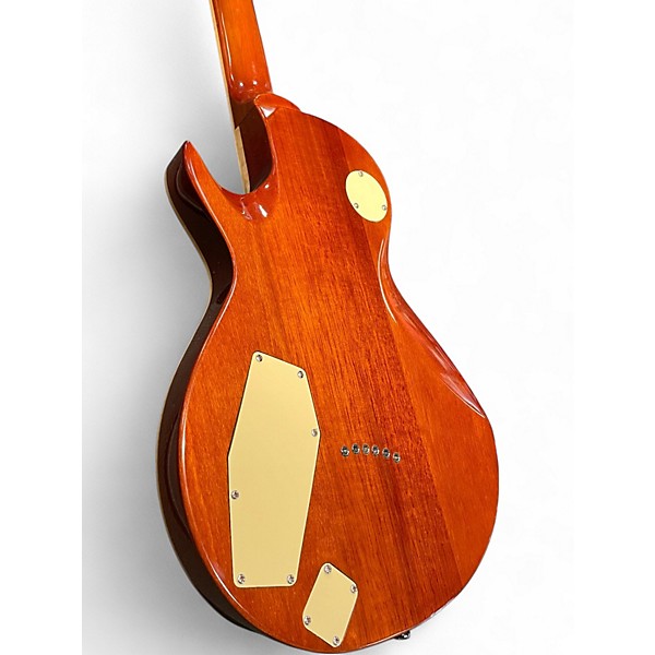 Used Mitchell MS450 Trans Amber Solid Body Electric Guitar