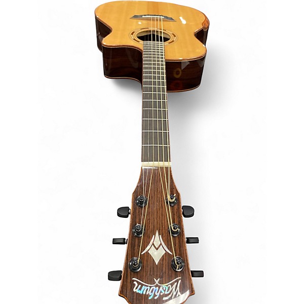 Used Washburn WCG25SCE Natural Acoustic Electric Guitar