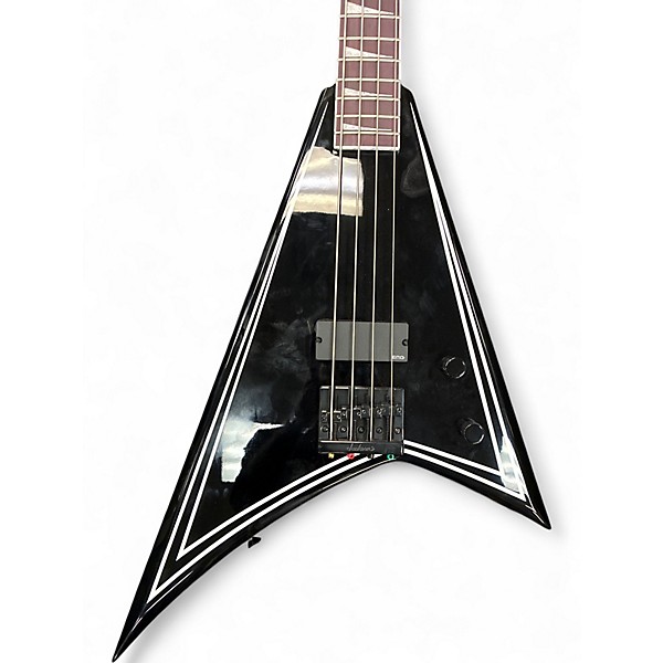 Used Jackson X SERIES RHOADS RRB IV Black and White Electric Bass Guitar